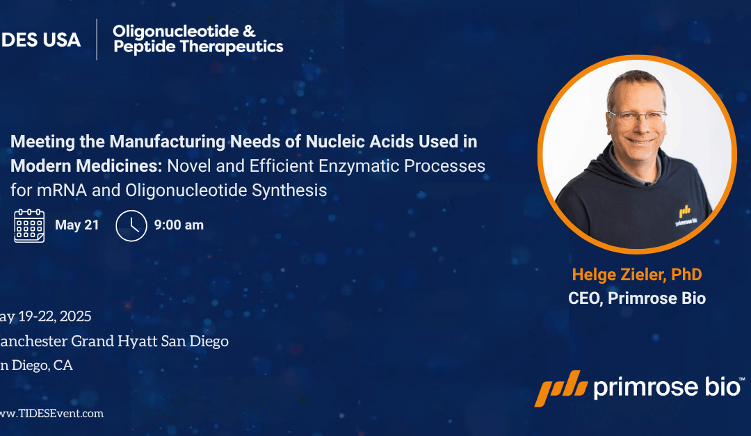 Primrose Bio Presents Enzymatic Innovation at TIDES USA 2025
