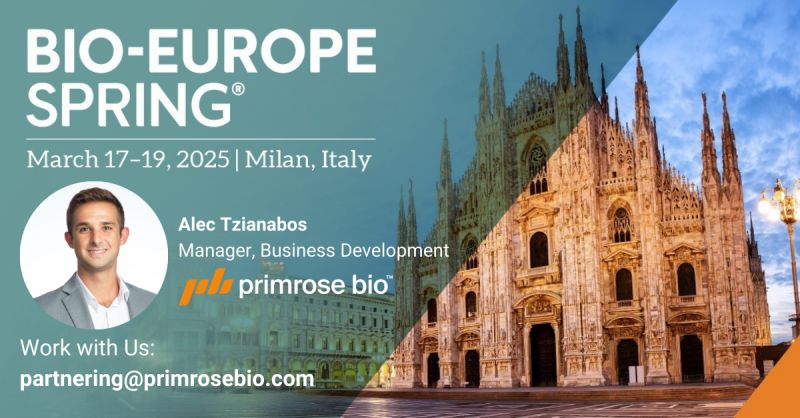Primrose Bio Heads to Bio-Europe Spring 2025