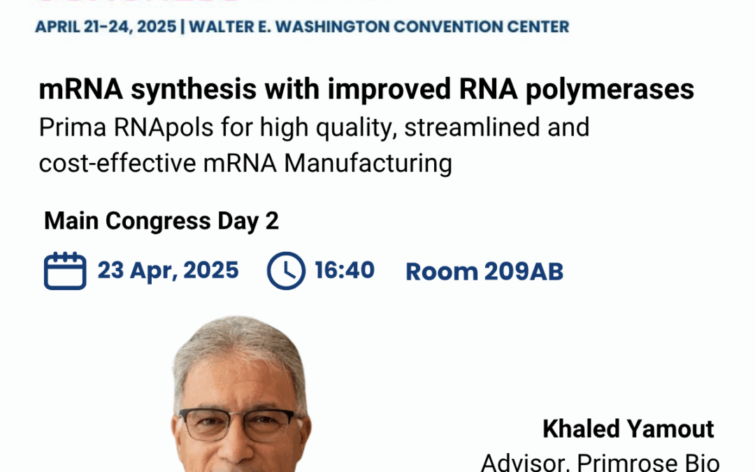 Primrose Bio at World Vaccine Congress 2025: Showcasing Innovation in mRNA Manufacturing