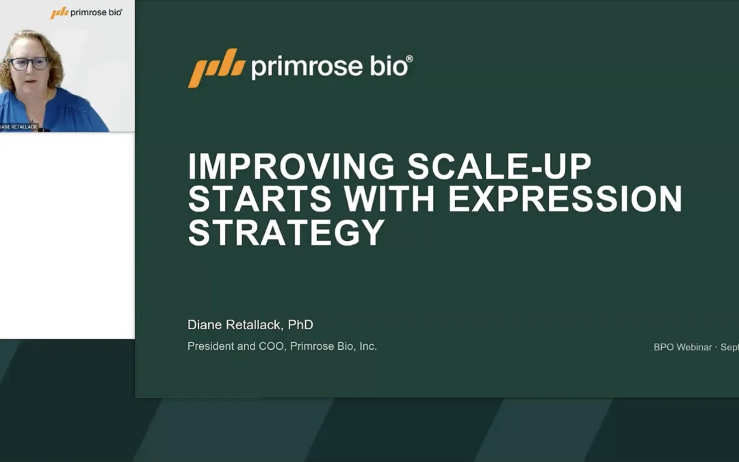 Improving Scale-up Starts With Expression Strategy